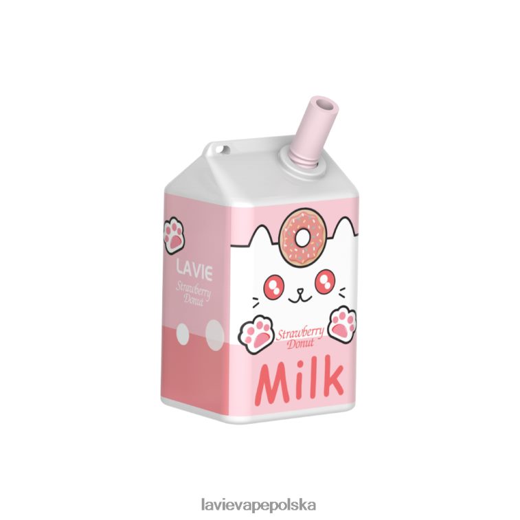 Lavie Vape Cena 6228N2177 LAVIE MILK 7000 zaciągnięć pączek truskawkowy
