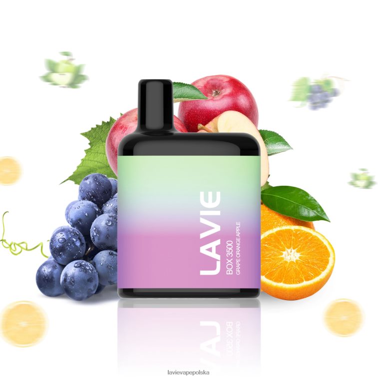 Lavie Vape Cena 6228N2212 LAVIE BOX 3500 zaciągnięć winogrono pomarańcza jabłko