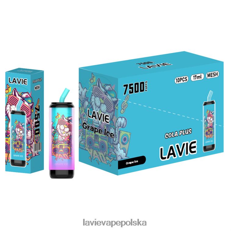 Lavie Vape Cena 6228N2254 LAVIE Cola Plus 7500 zaciągnięć lód winogronowy