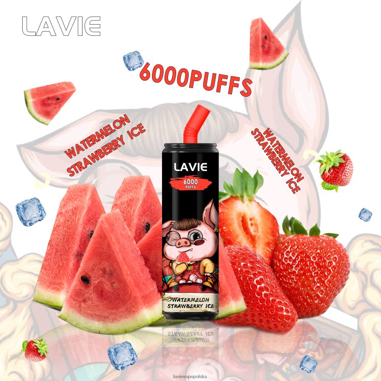 Lavie Vape Polska 6228N2267 LAVIE Coke BAR 6000 zaciągnięć arbuzowy lód truskawkowy
