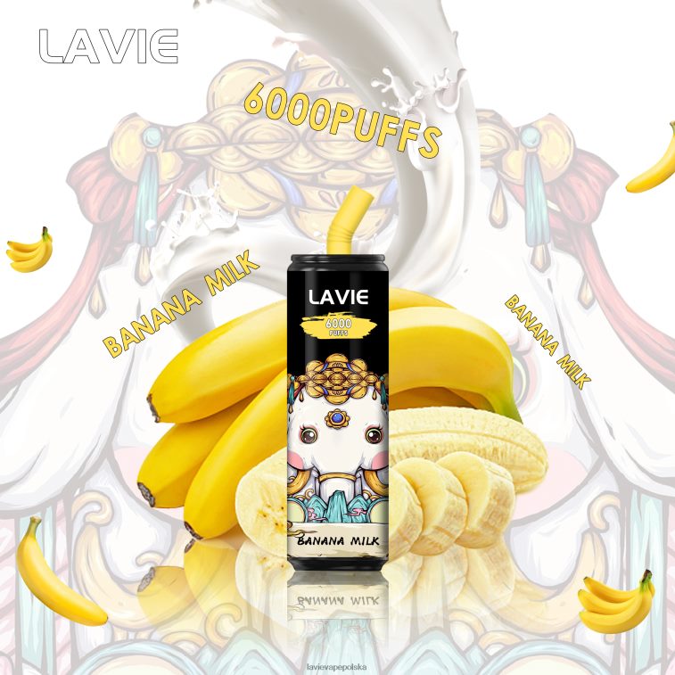 Lavie Vape Polska 6228N2274 LAVIE Coke BAR 6000 zaciągnięć mleko bananowe