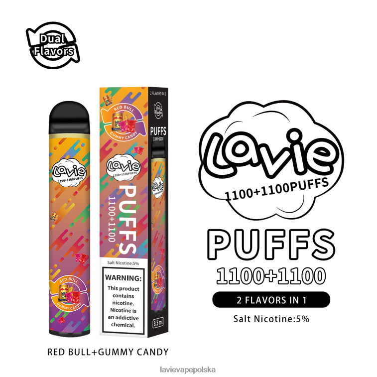 Lavie Vape Reddit 6228N2299 LAVIE BAR Switch 2200 zaciągnięć czerwony byk/żelki