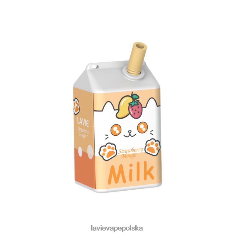 Lavie Vape Review 6228N2182 LAVIE MILK 7000 zaciągnięć mango truskawkowe