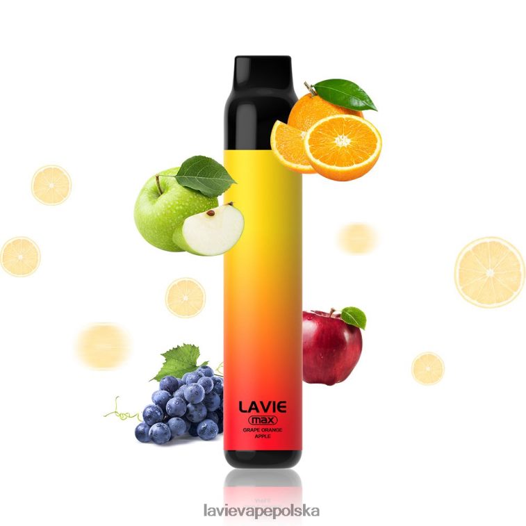 Lavie Vape Review 6228N2280 LAVIE BAR 5000 zaciągnięć - max winogronowa pomarańcza