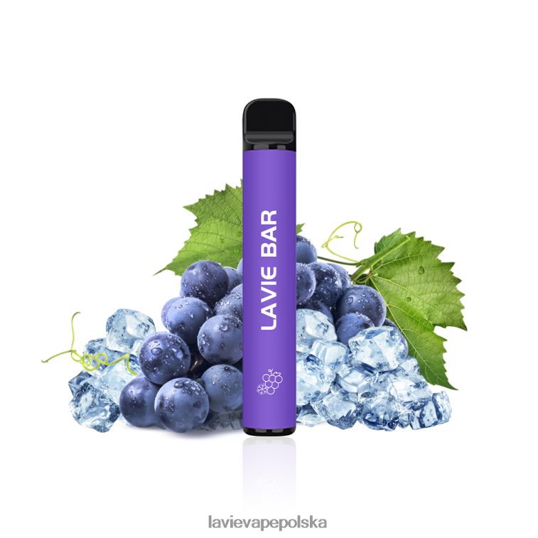 Lavie Vape Review 6228N2322 LAVIE BAR Wersja 2 800 zaciągnięć lód winogronowy