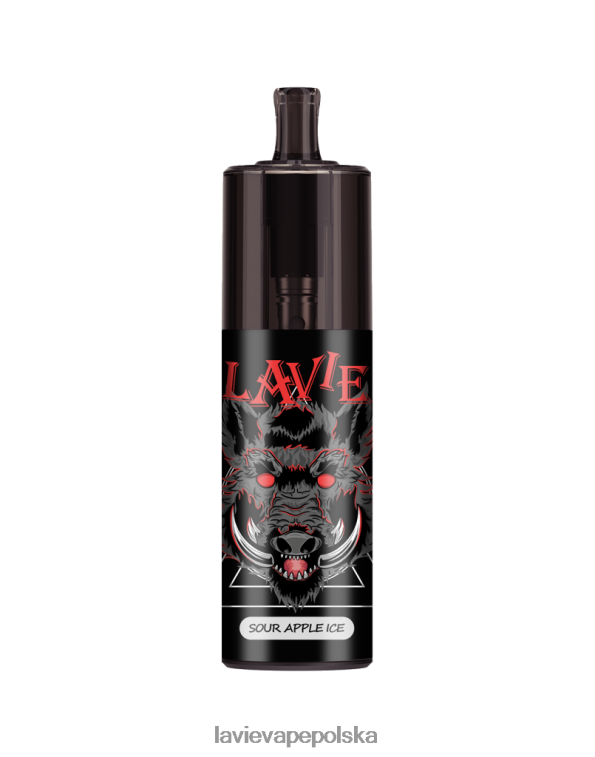 Lavie Vape Review 6228N2329 LAVIE COLOUR BAR Kontrola przepływu powietrza na poziomie 10000 zaciągnięć kwaśny lód jabłkowy