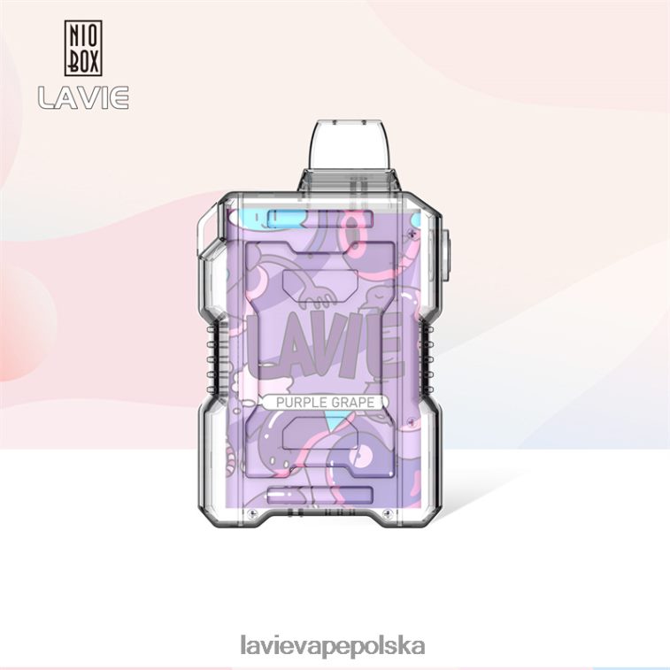 Lavie Vape Sklep 6228N2192 LAVIE NIO BOX 9000 zaciągnięć fioletowe winogrono