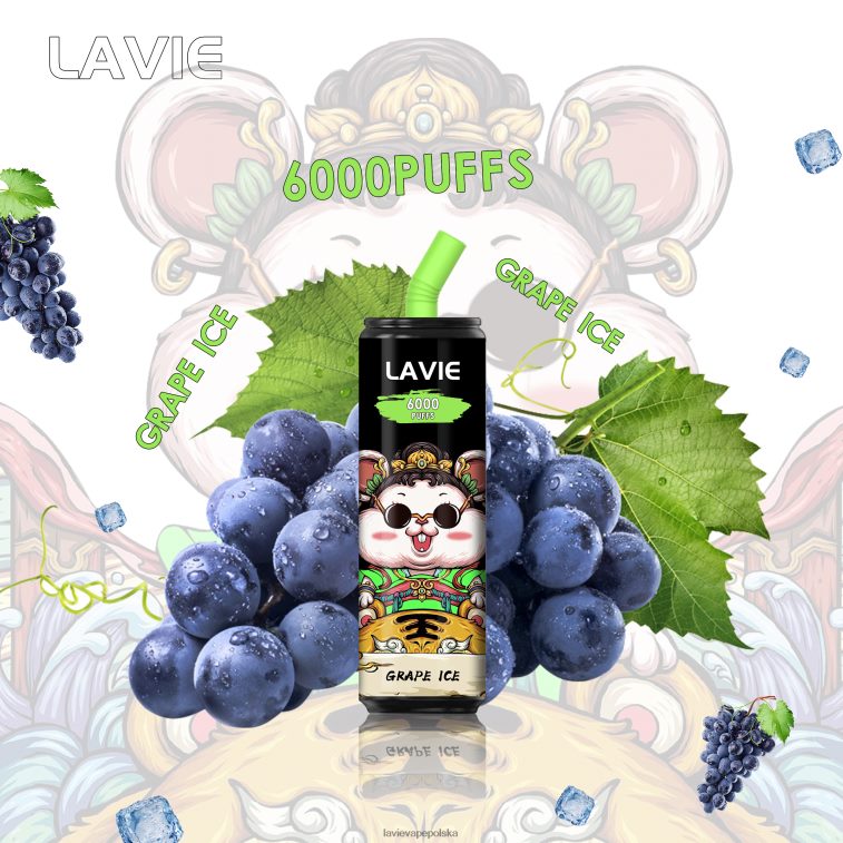 Lavie Vape Sklep 6228N2269 LAVIE Coke BAR 6000 zaciągnięć lód winogronowy